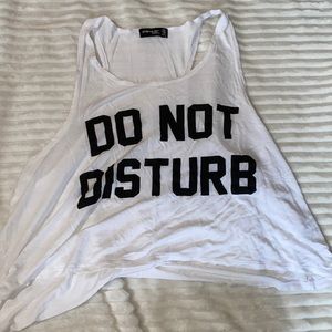 Women’s small white tank